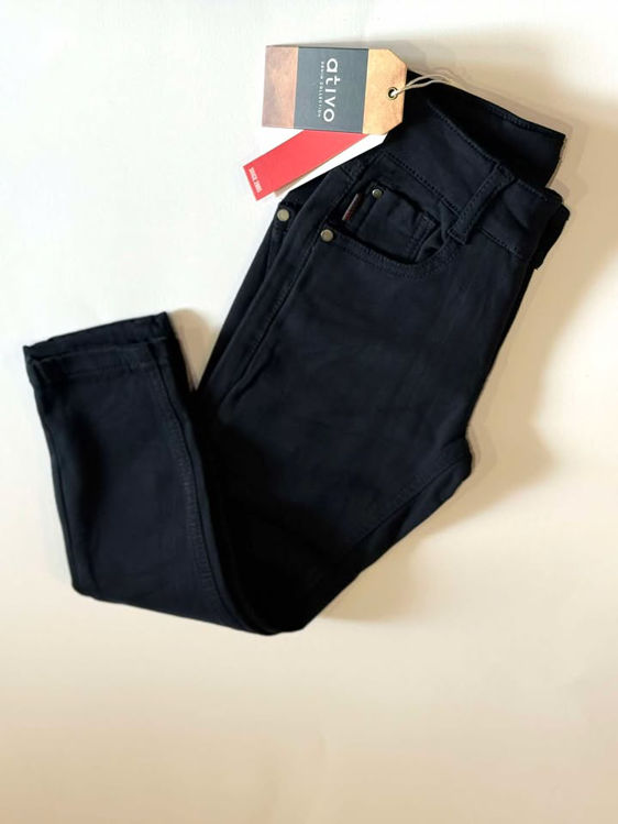 Picture of YX1990- BOYS WINTER NAVY COTTON JEANS / TROUSERS